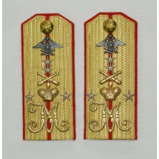 Погоны офицера, военного летчика РИА, числящегося по прежней воинской части, обр. 1913 г. Образец изготовления